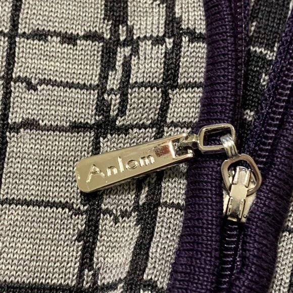 NWT 100% Silk Jacket Hoodie Women Grey Size Large Zip up Long Sleeves - Picture 7 of 11